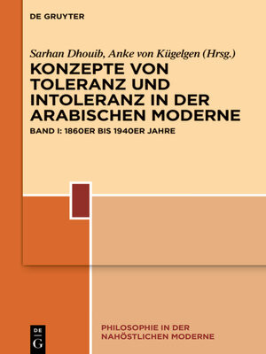 cover image of Konzepte von Toleranz und Intoleranz in der arabischen Moderne